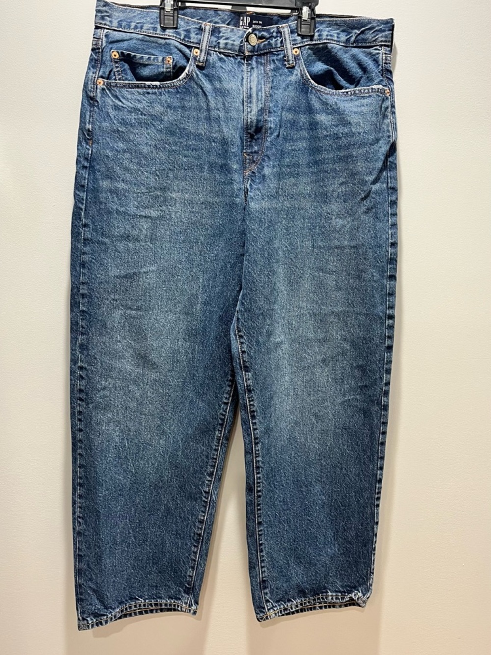 Gap Baggy Jeans Men's 34x30 Blue Denim Relaxed Wide Leg